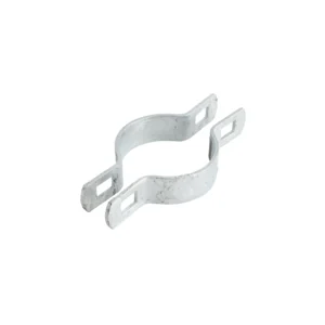 Chain Link 2" [1 7/8" OD] Two-Way Brace Band - 180 Degree Rail End Band (Galvanized Steel)